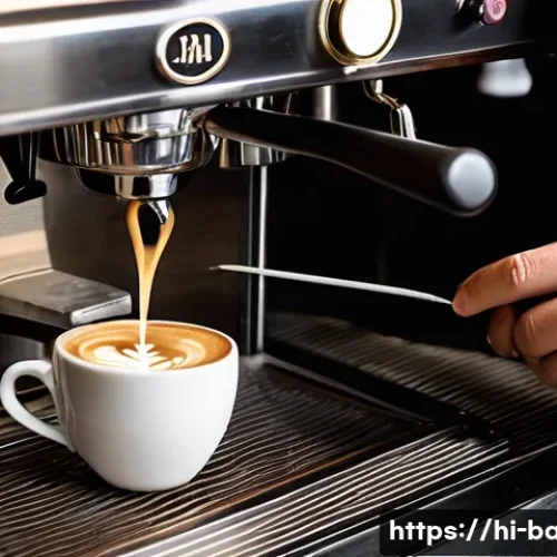 바리스타 자격증과 커피 역사 공부법 - **Prompt 1: Dedicated Barista Crafting Latte Art**
    A close-up, high-angle shot of a focused bari...